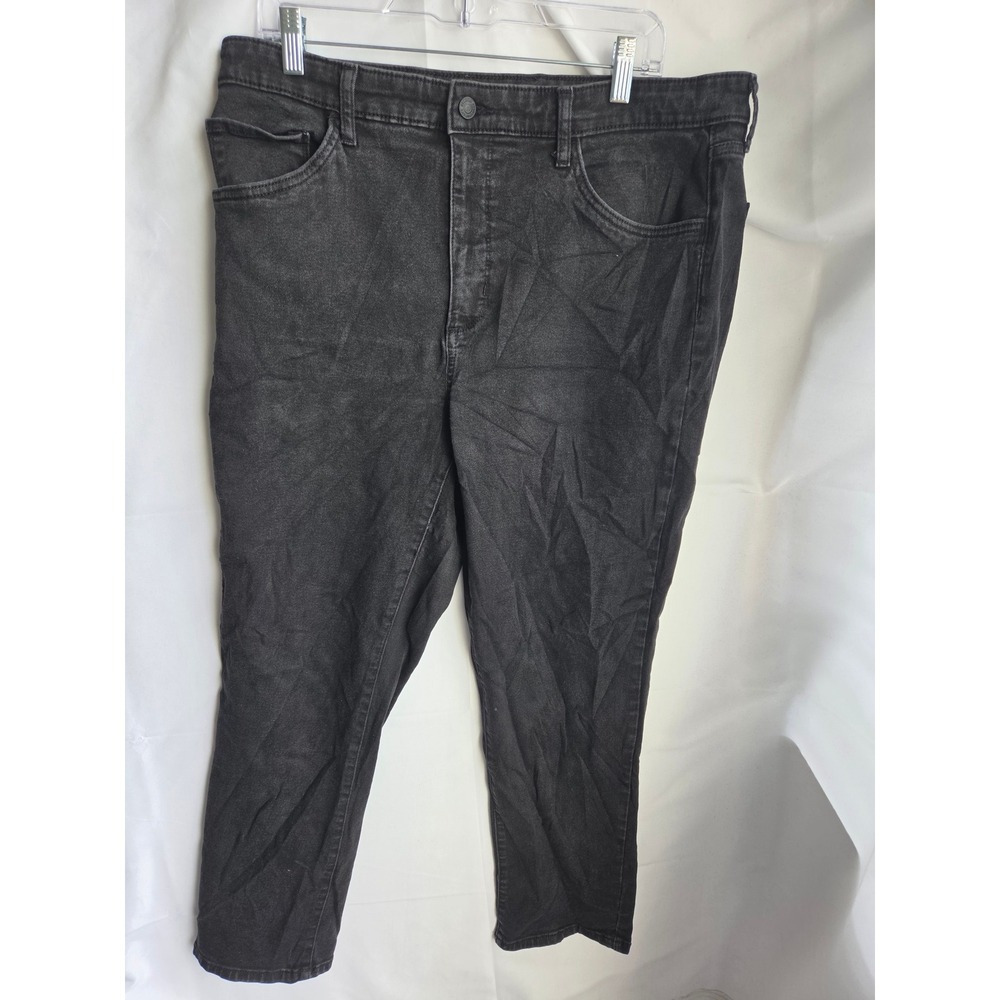 Sonoma Curvy Straight Jeans Womens  Black Dark Wash Curvy Mid Straight